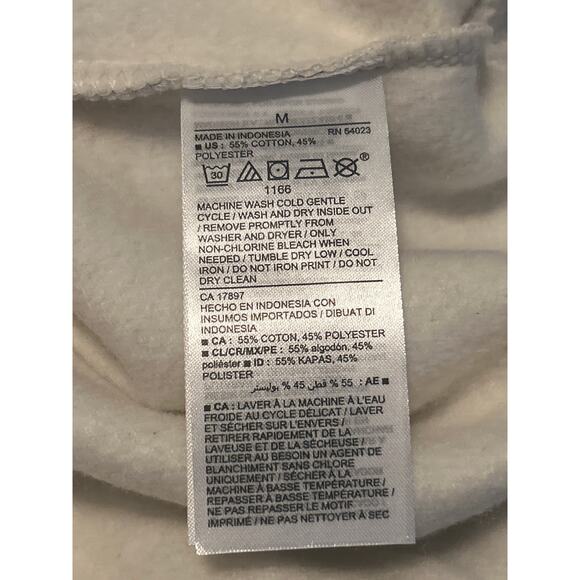 NWT Old Navy Women's Light Gray Sweatshirt CHEERS Holiday Soft Size Medium - Picture 5 of 6